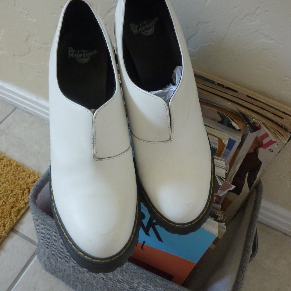 White Platform Cordelia Doc Martens